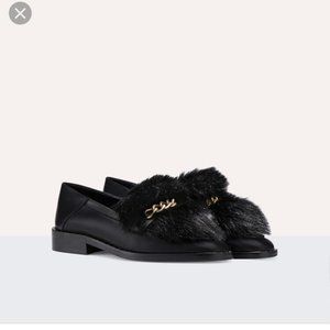 Maje Loafer Faux Fur Shoes Size 37
